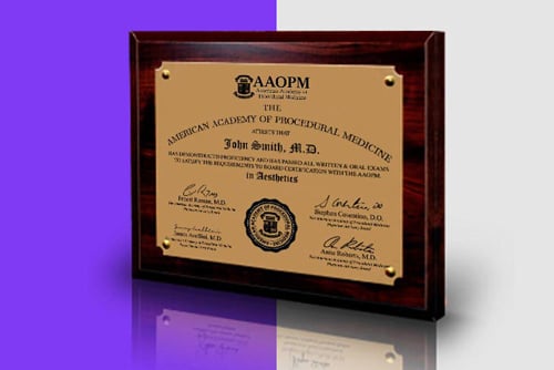 Board Certification for Botox or Aesthetic Medicine