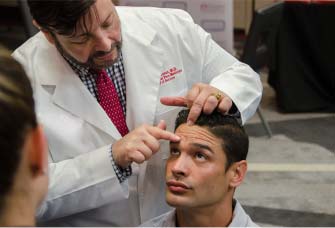 Doctor explaining facial aeshtetic procedure