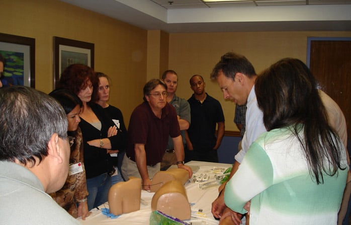 Dr. Richard Radnovich reviewing interventional pain management injections of large joint