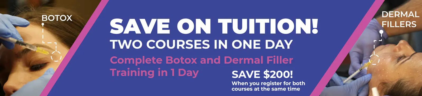 botox dermal filler 1 day training promo banner