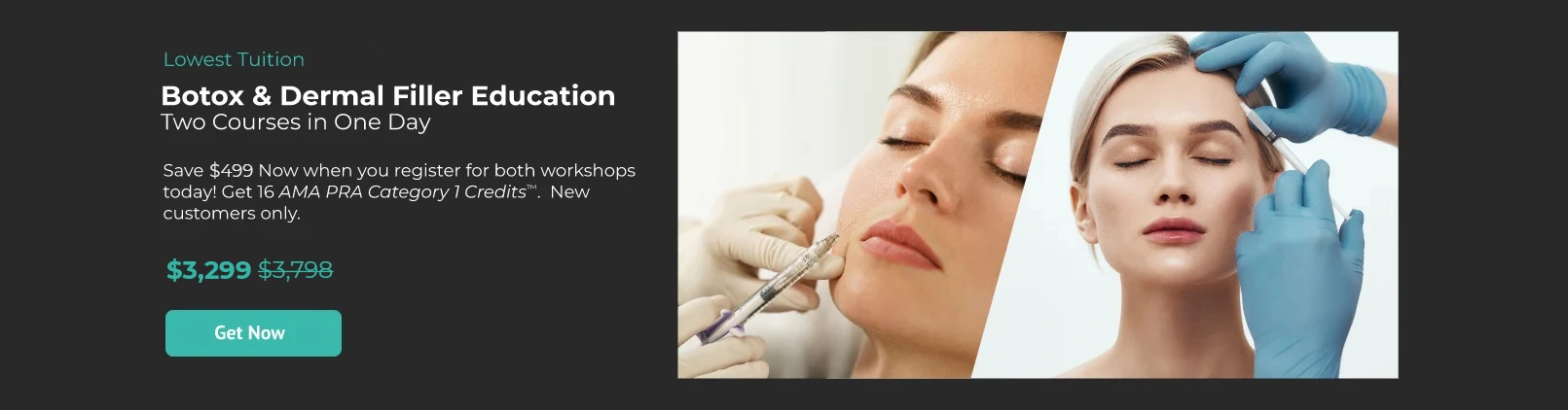 botox dermal filler 1 day training promo banner