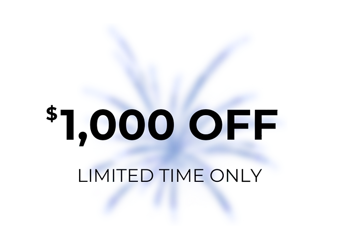 4th of July sale 1000 off