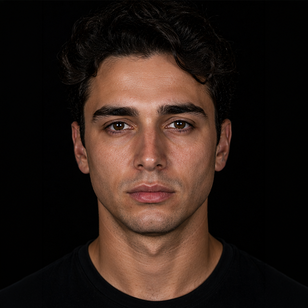 Male model before