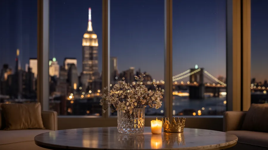 The Art of the Face gala — New York City skyline