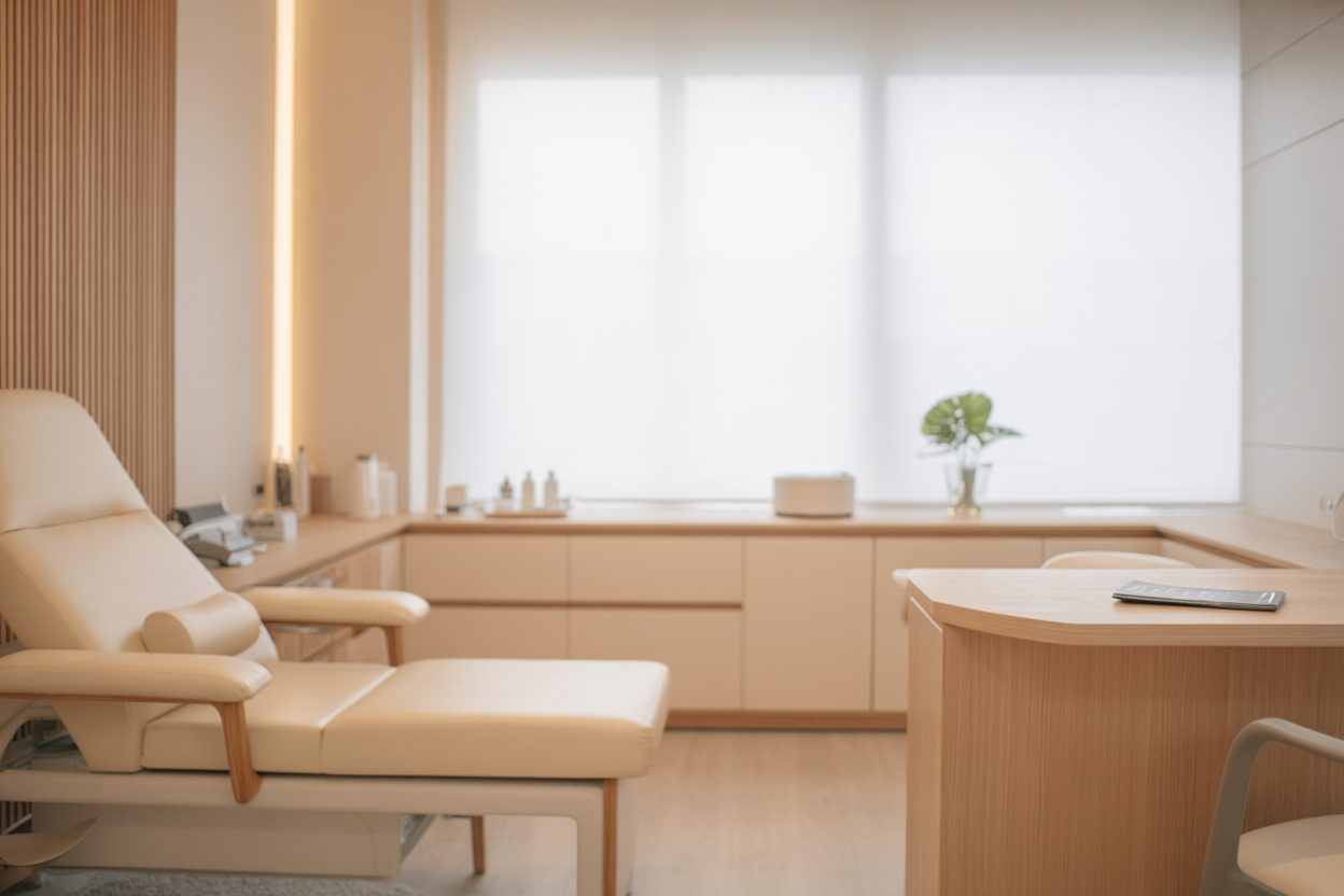 Modern medical clinic — hormone pellet insertion procedure