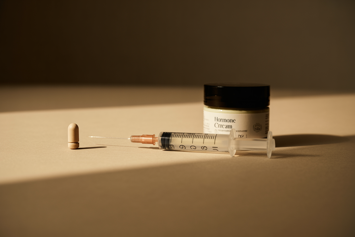Hormone delivery methods compared — pellets, injection, cream