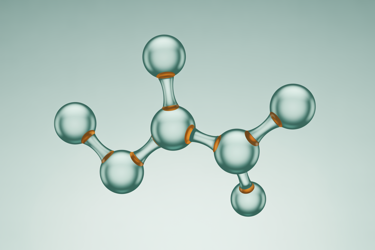 Glutathione molecule illustration