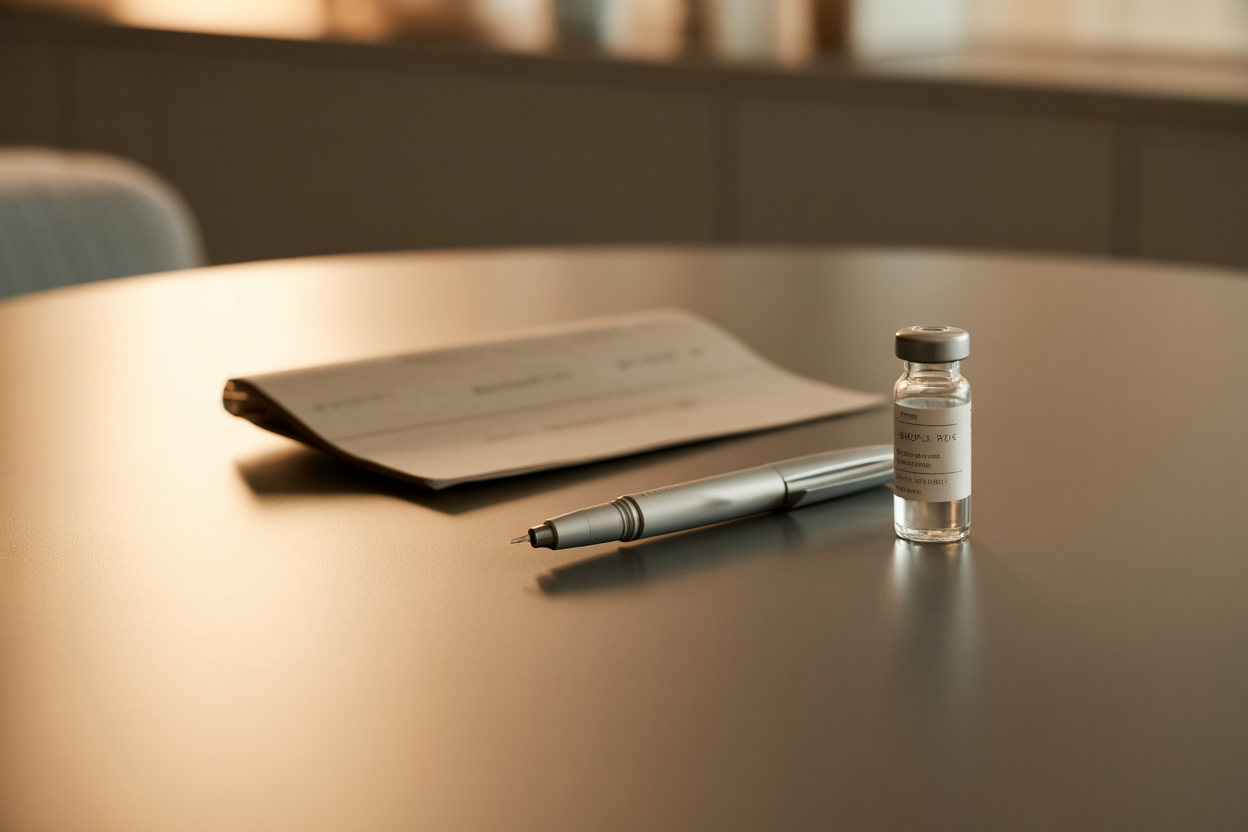 Cost of medical weight loss &mdash; clinical still life