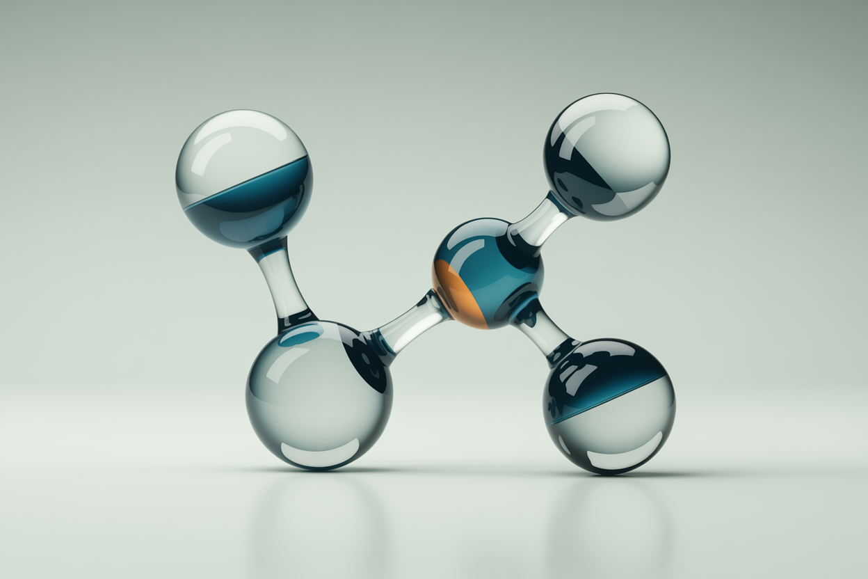Naltrexone-bupropion molecule illustration