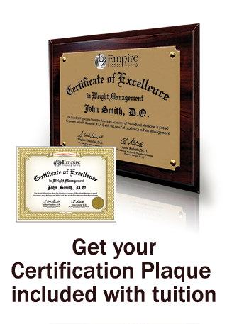 certification plaque
